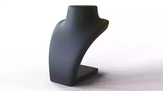 Female neck mannequin Low-poly 3D model Female neck mannequin Low-poly 3D model