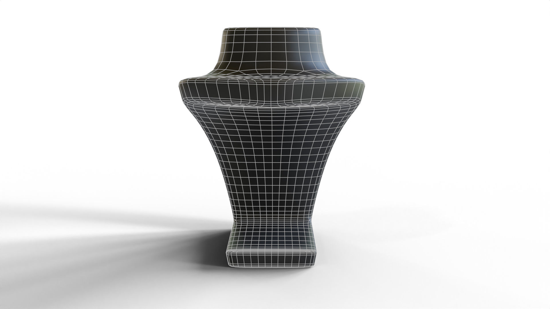 Female neck mannequin Low-poly 3D model_5