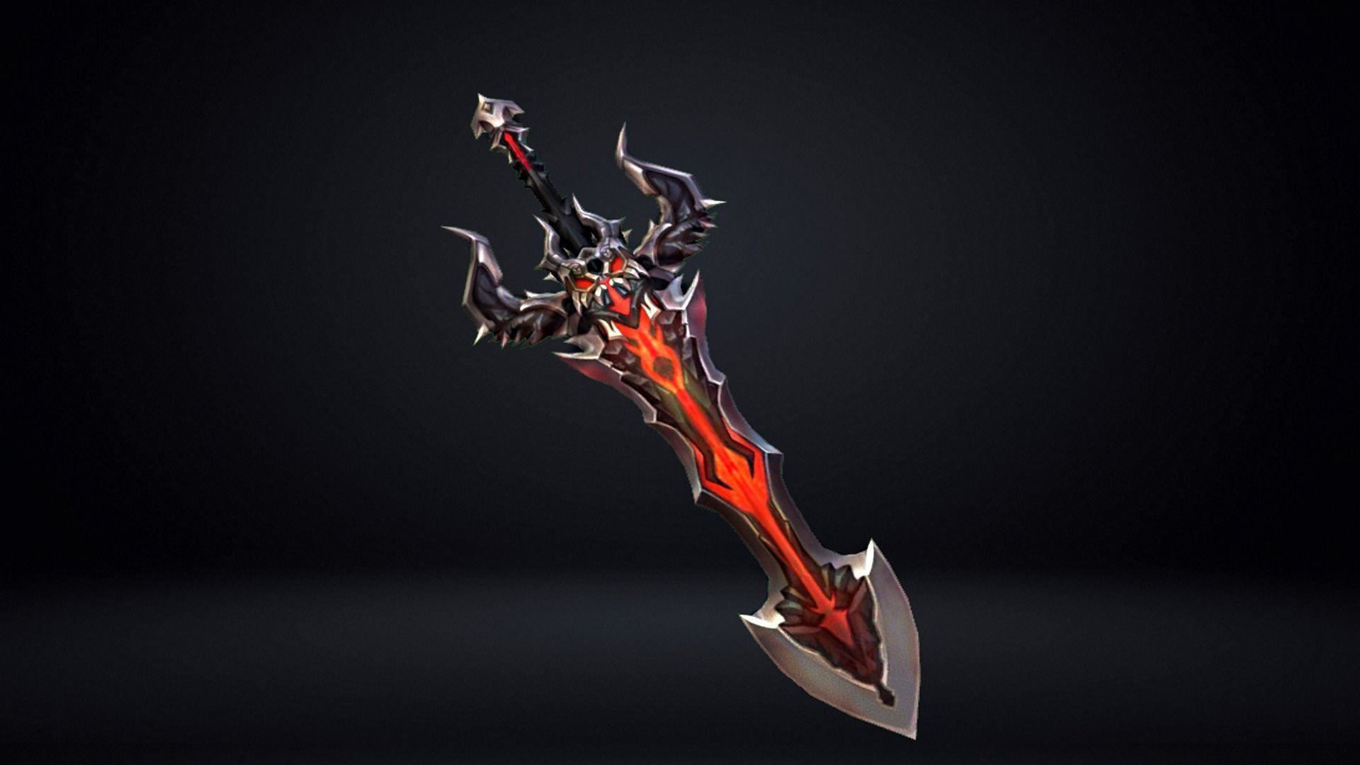 Demon Sword Low-poly 3D model_3