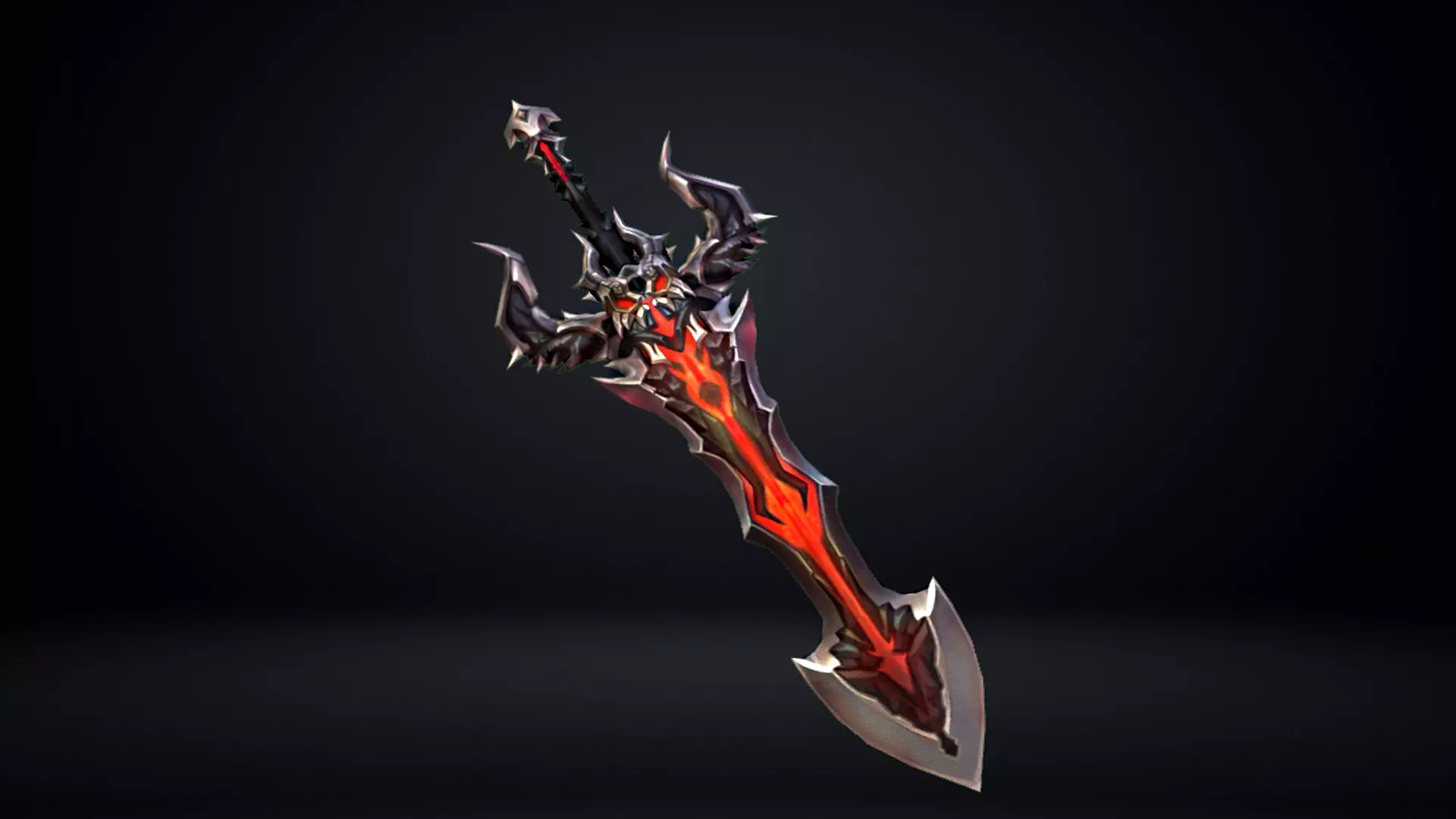 Demon Sword Low-poly 3D model_0