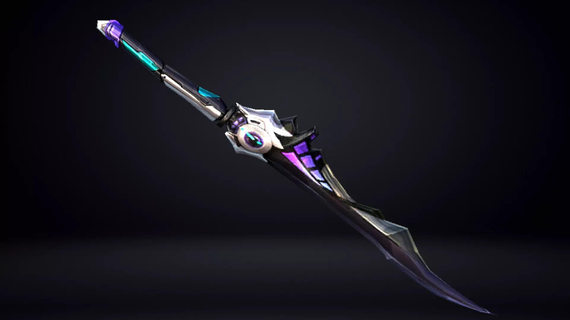 Futuristic Sword Low-poly 3D model_0