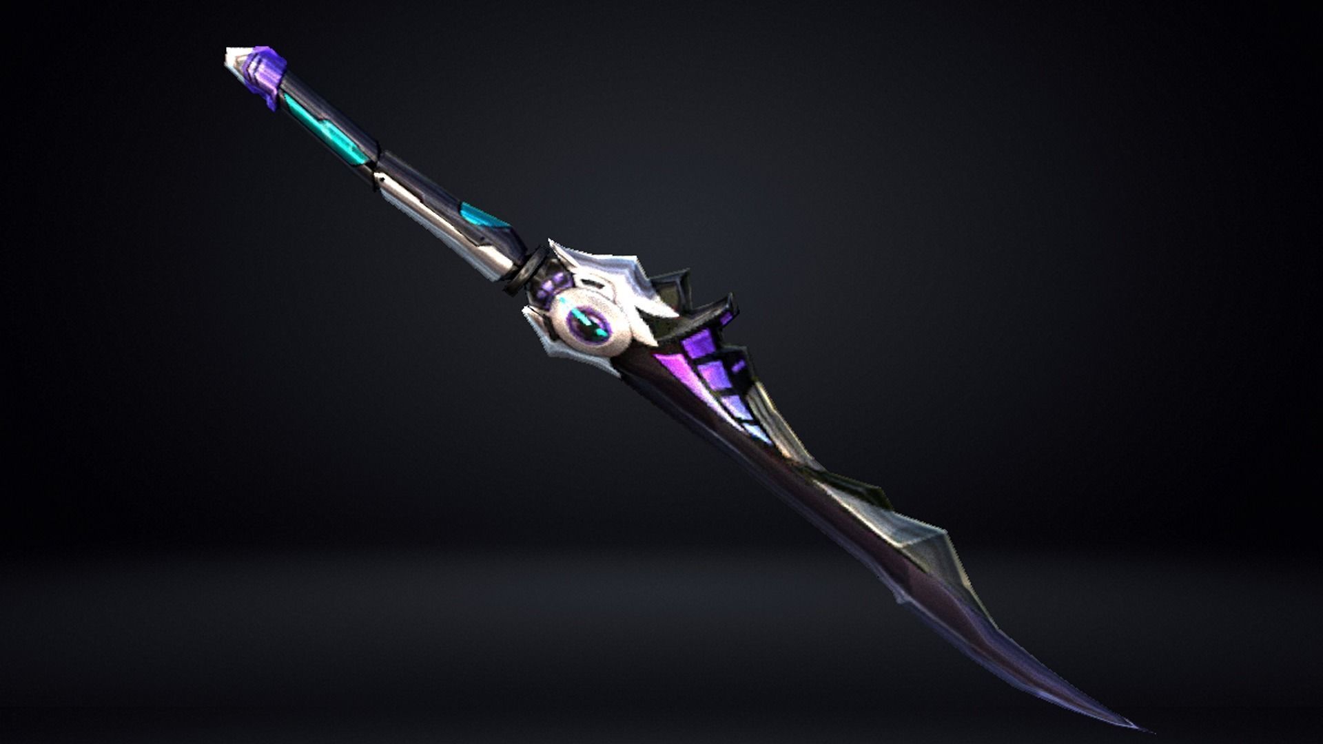 Futuristic Sword Low-poly 3D model_6