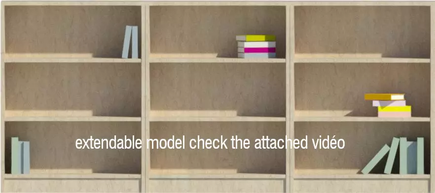 ikea bookcase revit model 3D model