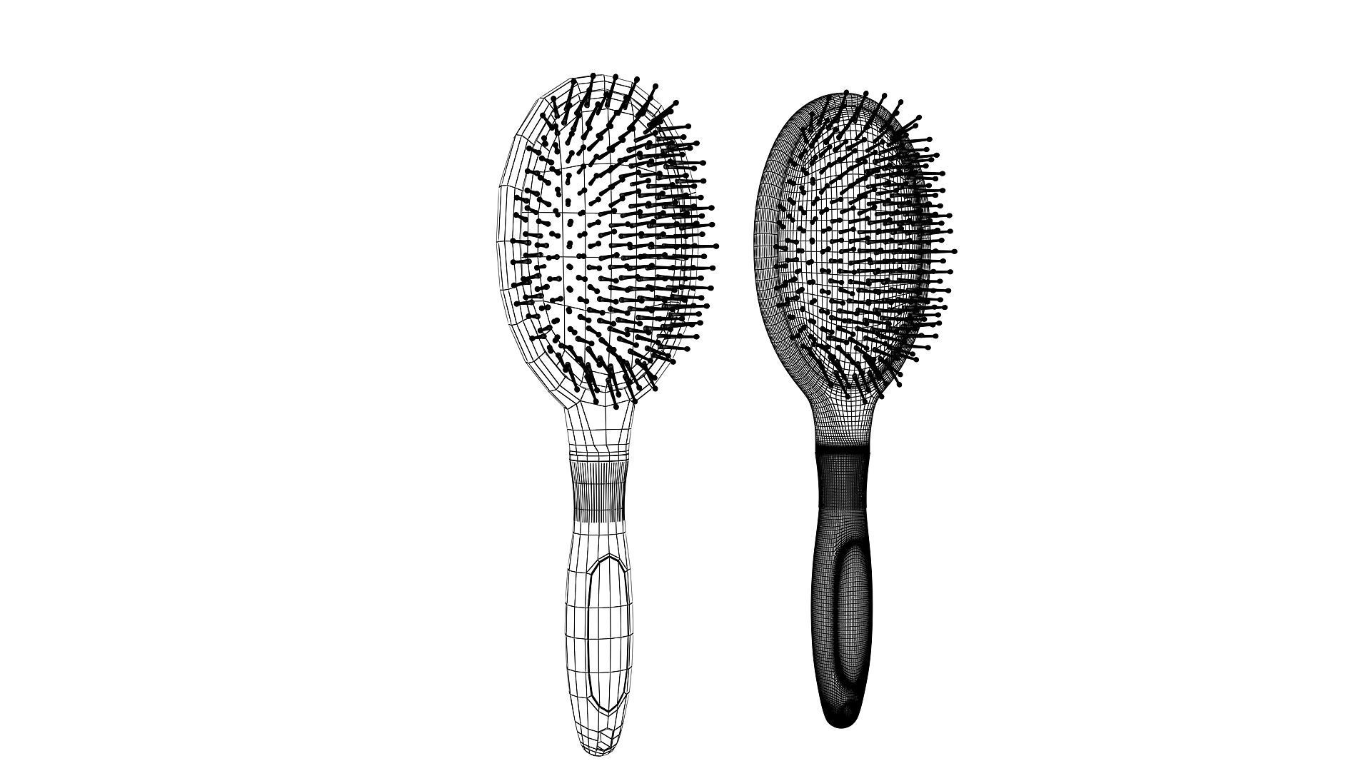 Hair Brush 3D model_9