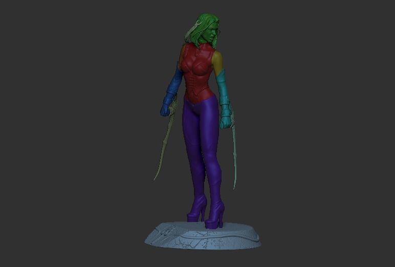 BloodRayne 3D Print two statues of woman 3D print model_14