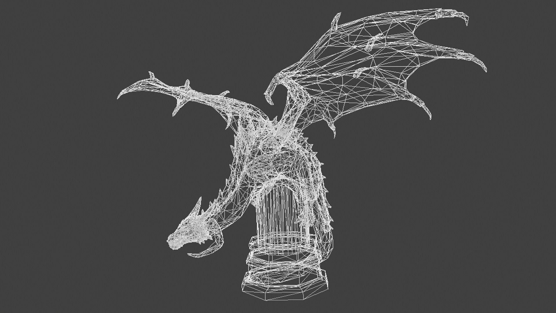 Dragon  Sculpture 3D print model_11