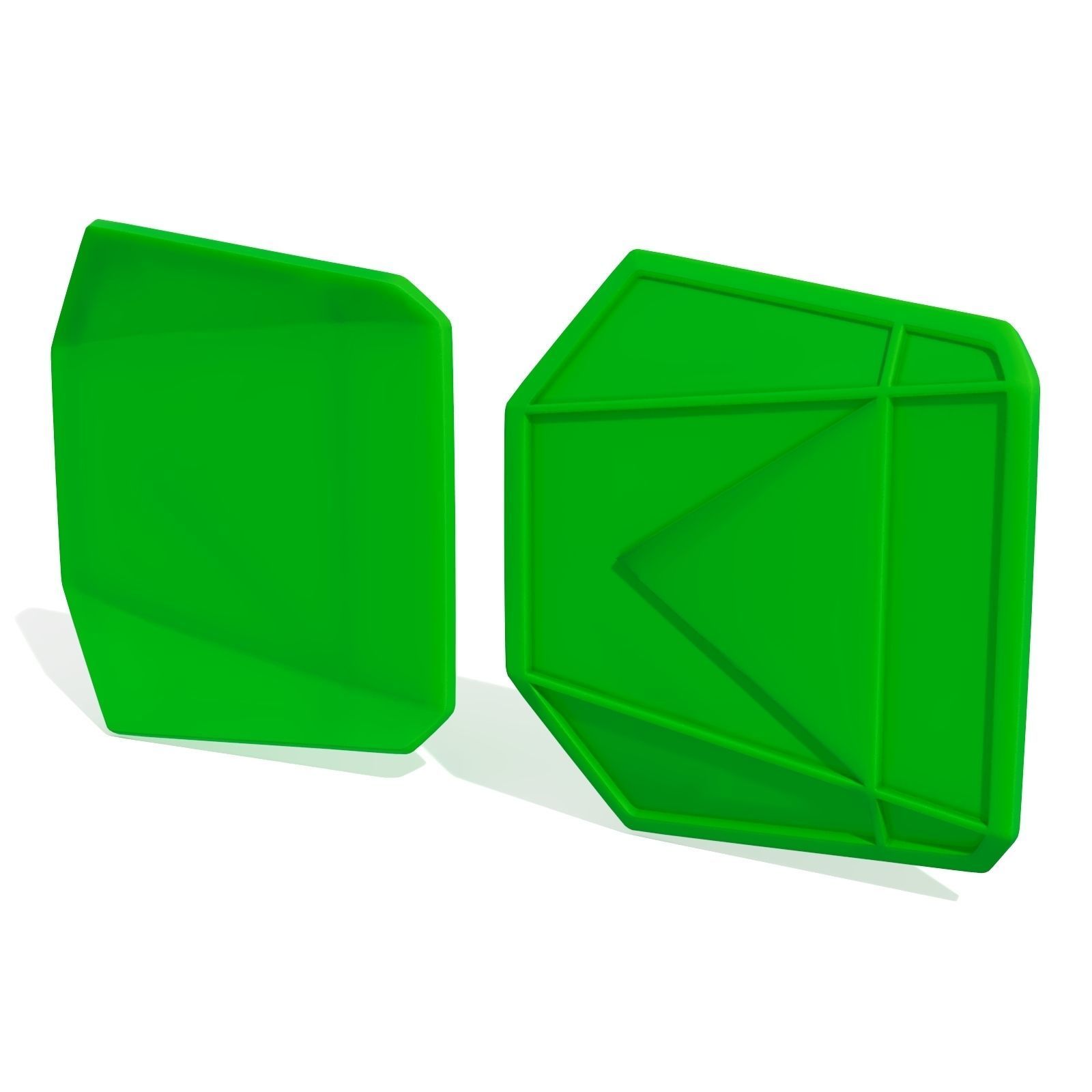 Mandalorian Bracers Left 3D print model_2