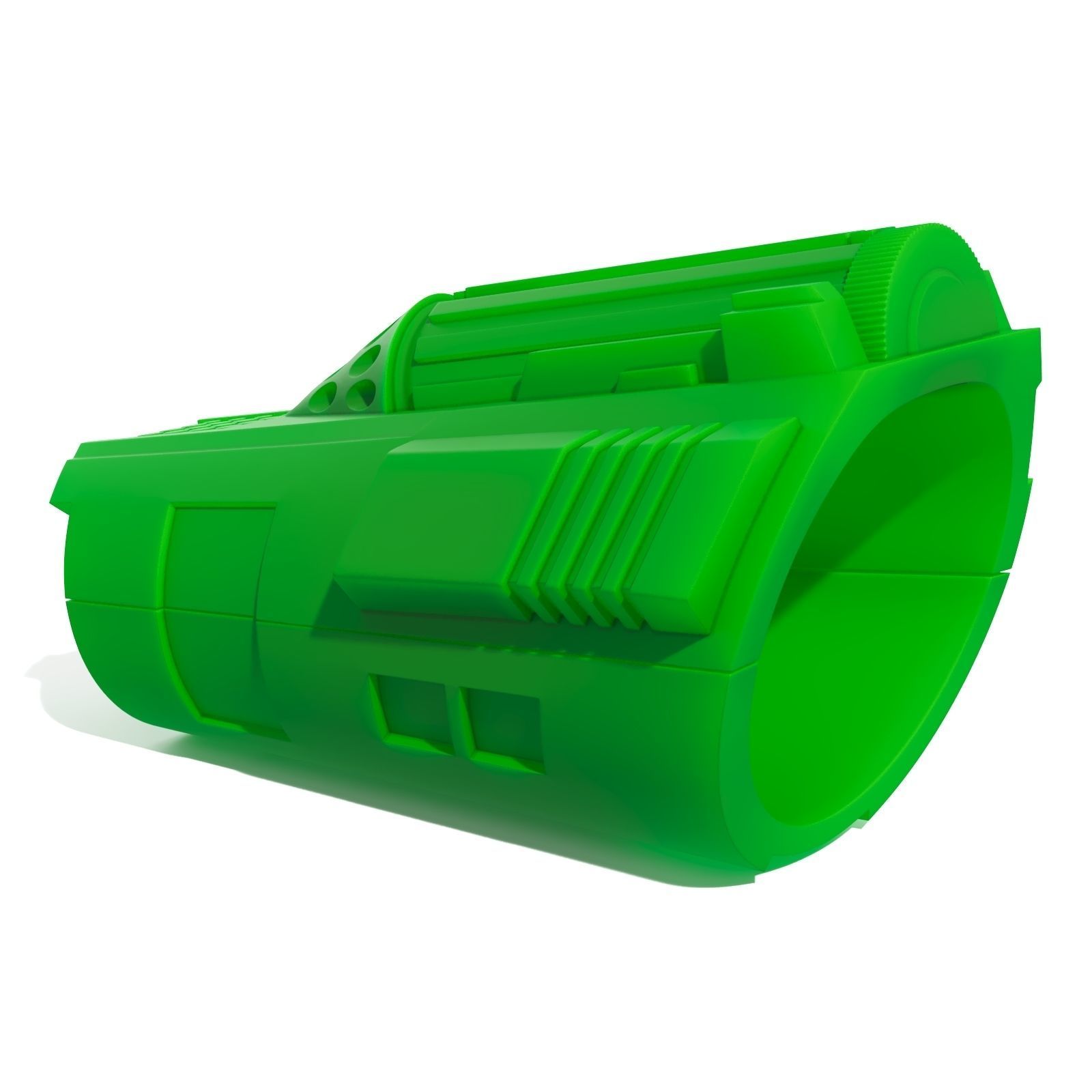 Mandalorian Bracers Left 3D print model_1