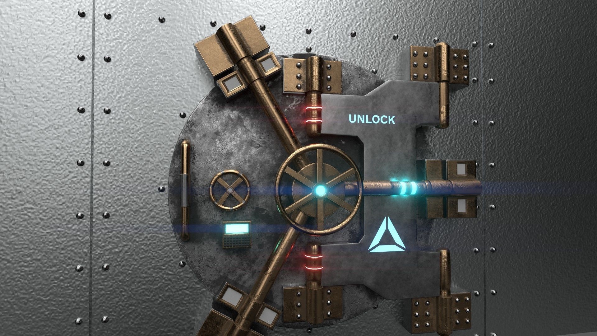 Vault Door  3D model_1