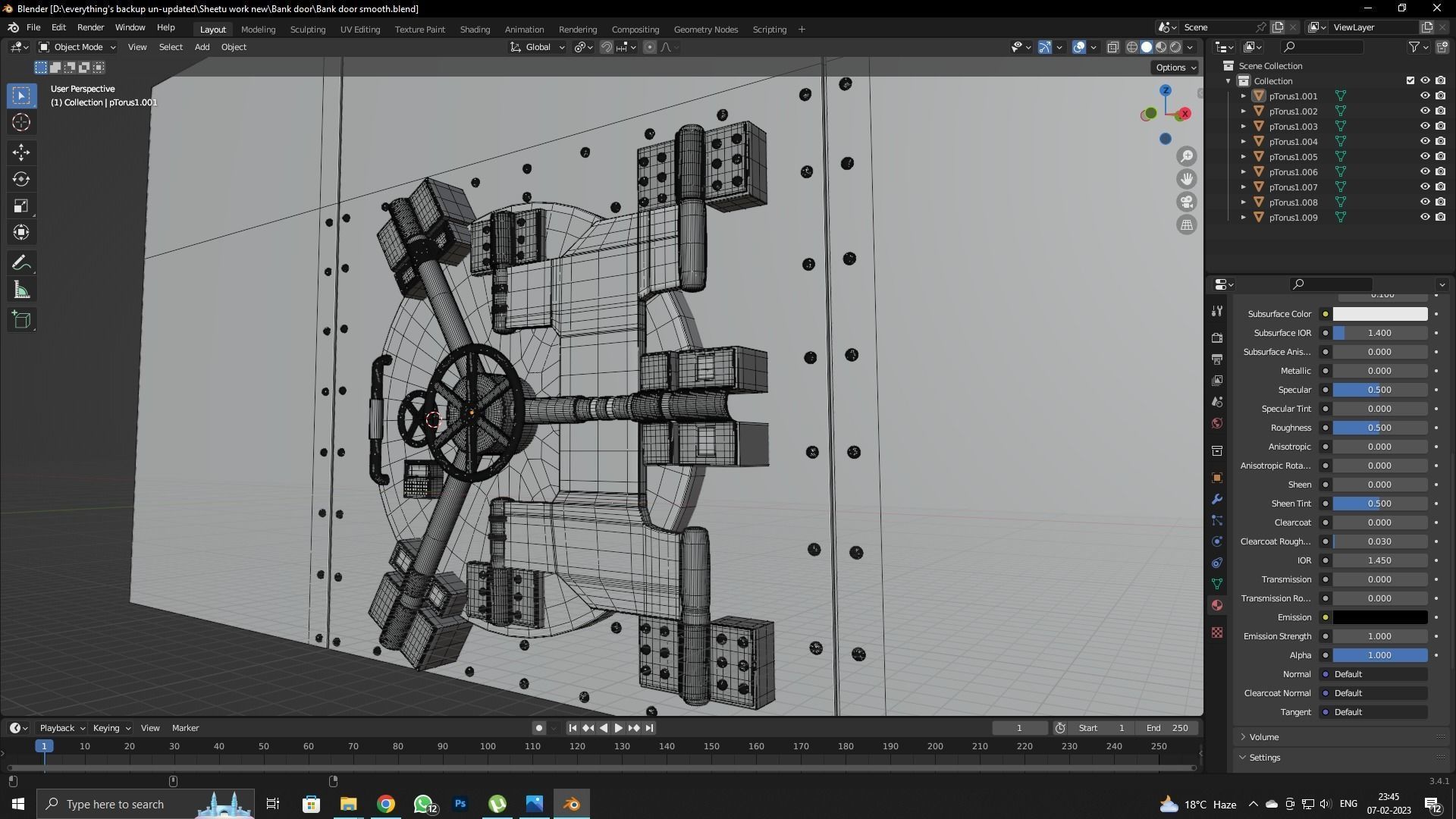 Vault Door  3D model_7