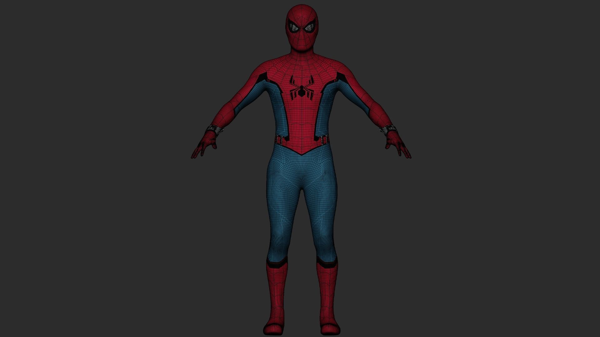 Spider-man WHAT IF DISNEYLAND Suit 3D model 3D model_6