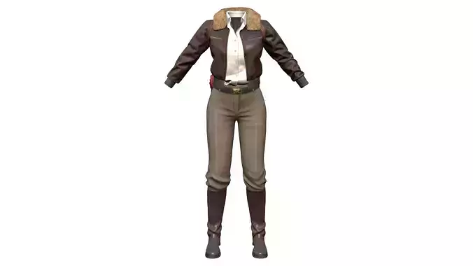 Full Explorer Outfit Pants Jacket Backpack Boots