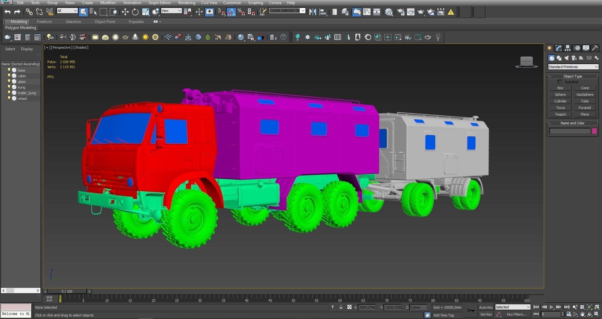 Kamaz Command vehicle Command trailer 3D model_23