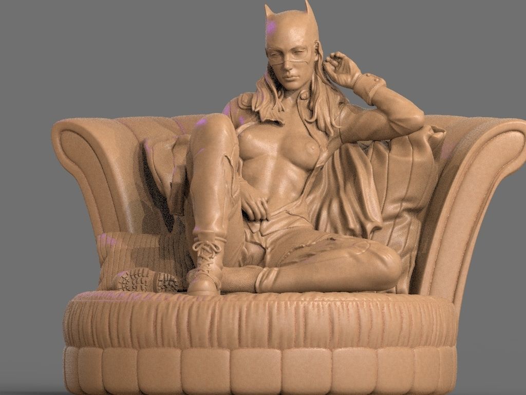 Batgirl NSFW 3D Print 3D print model_4