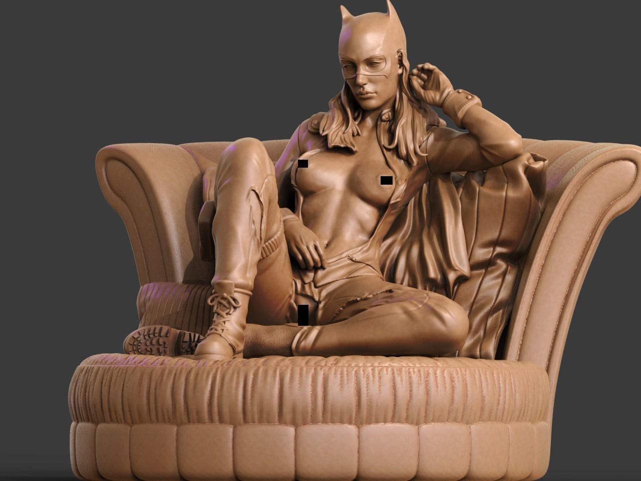 Batgirl NSFW 3D Print 3D print model_2