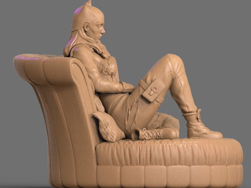 Batgirl NSFW 3D Print 3D print model_9