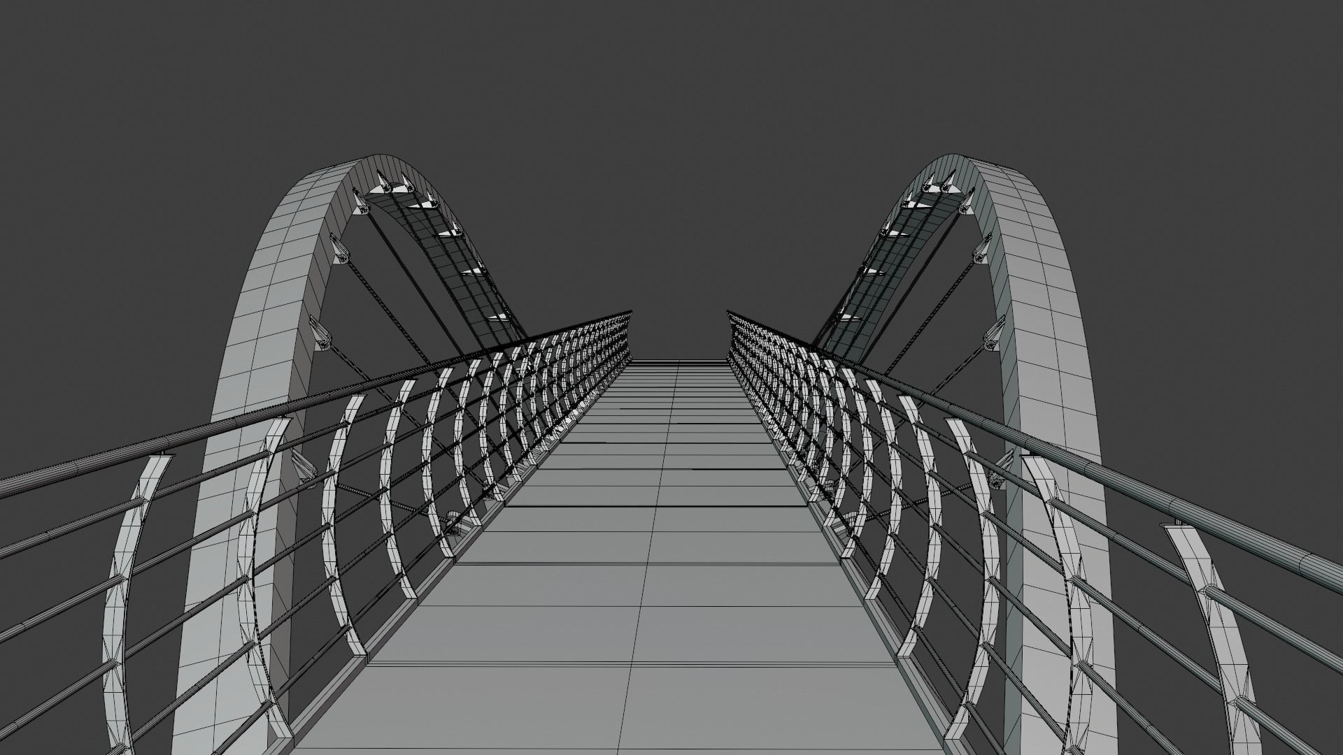 Pedestrian bridge 3D model_17