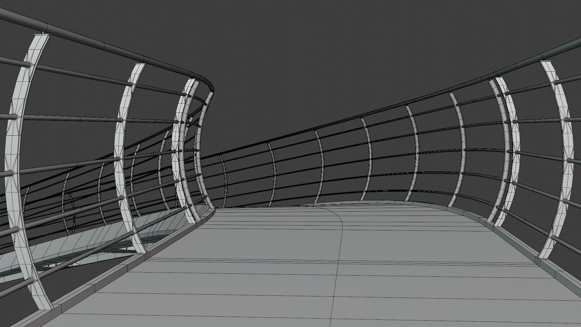 Pedestrian bridge 3D model_13