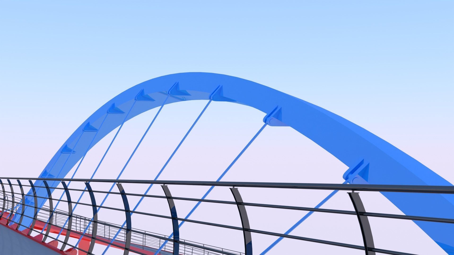 Pedestrian bridge 3D model_18
