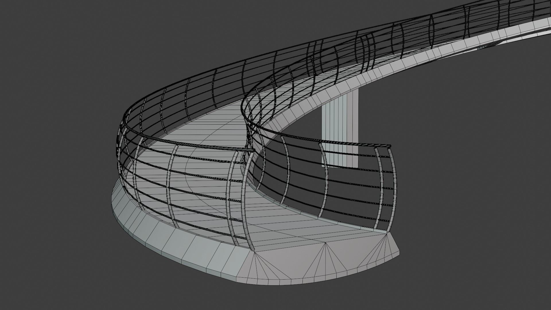 Pedestrian bridge 3D model_15