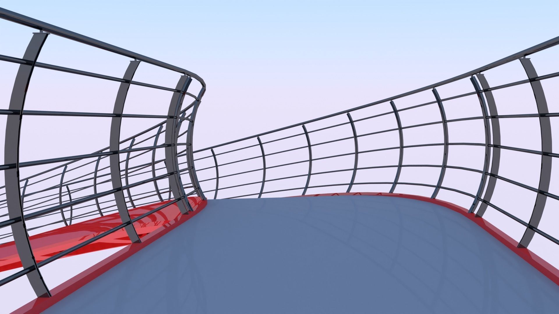 Pedestrian bridge 3D model_12