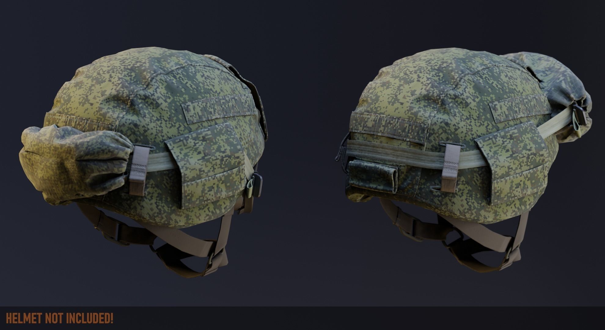 6B50 Ratnik Combat Goggles Low-poly 3D model_3