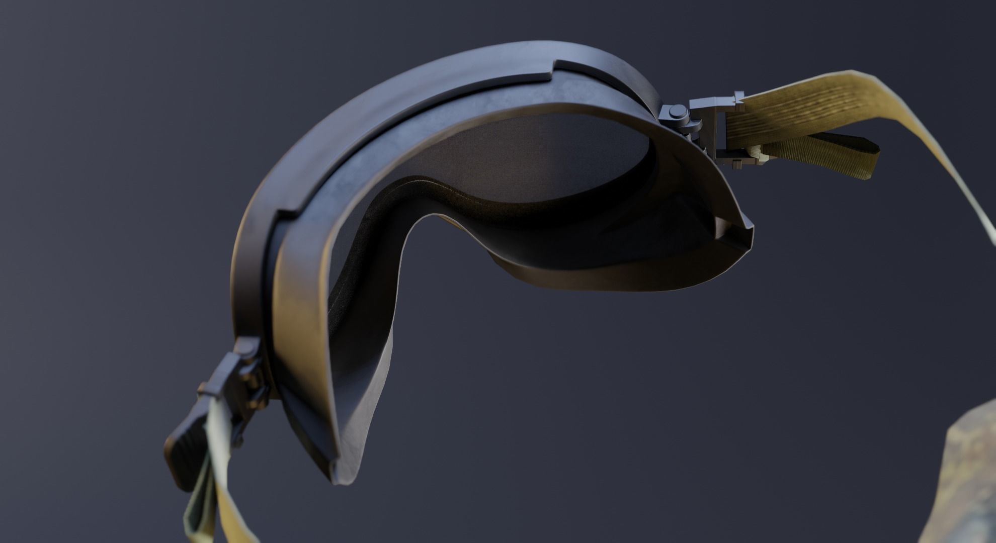 6B50 Ratnik Combat Goggles Low-poly 3D model_8