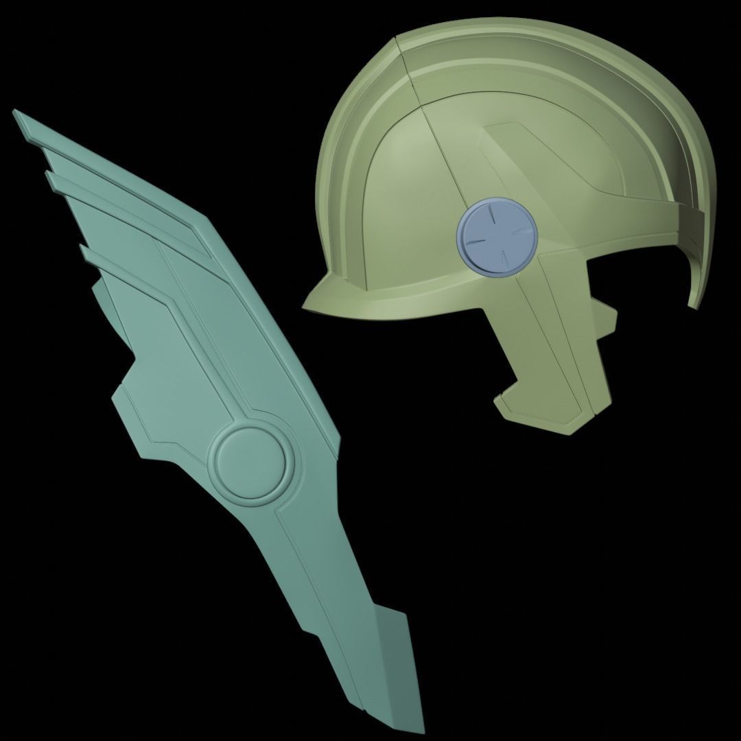 Thor Ragnarok Arena Helmet 3D print model_27