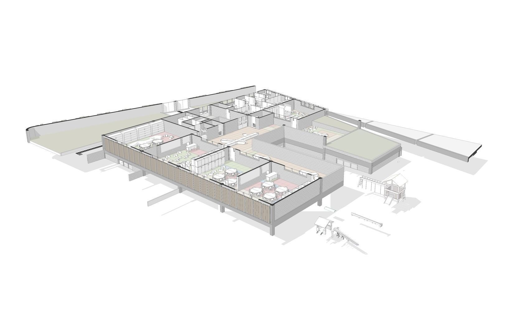 EDUCATIONAL INSTITUTION-Architecture and sheets in model 3D print model_15