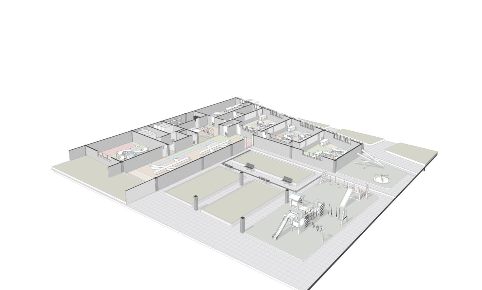 EDUCATIONAL INSTITUTION-Architecture and sheets in model 3D print model_14