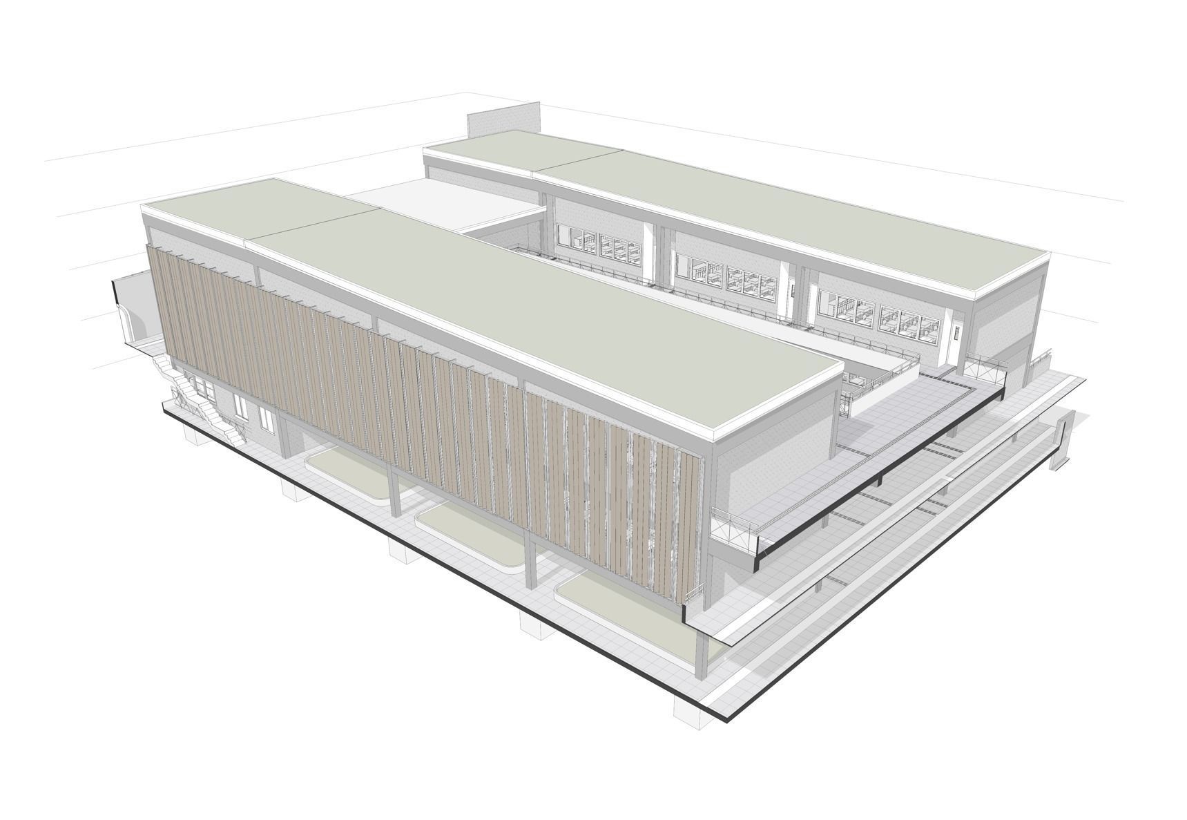 EDUCATIONAL INSTITUTION-Architecture and sheets in model 3D print model_16