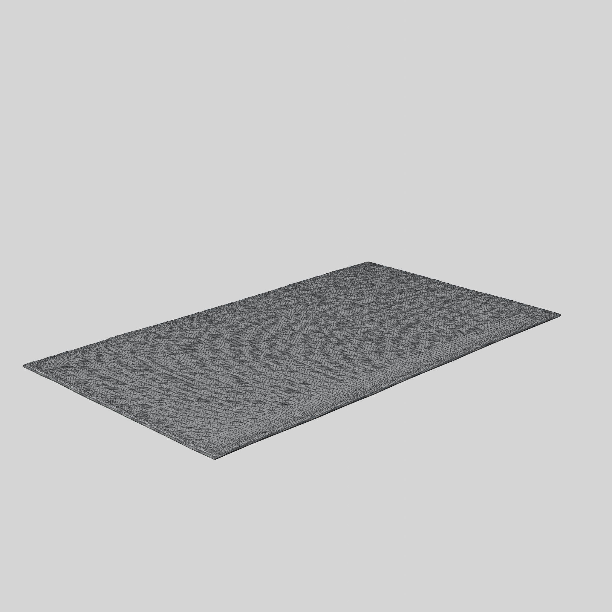 3D Model of Rug in a textured weave Low-poly 3D model_5