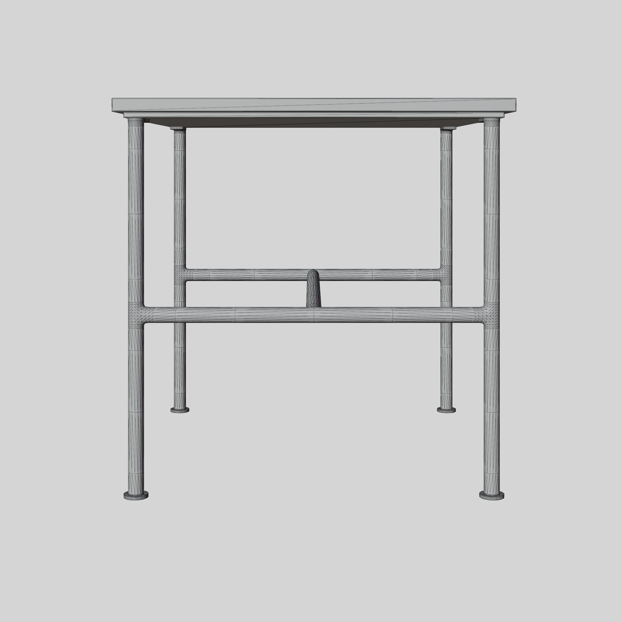 3D Model of Side table  Low-poly 3D model_8