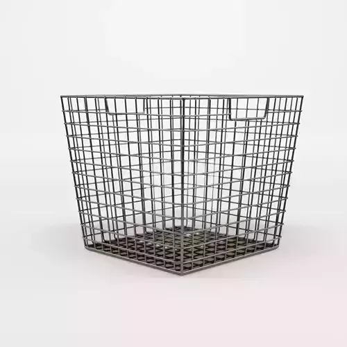 3D Model of a metal wire basket