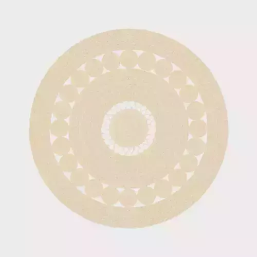 3D Model of a round rug Low-poly 3D model 3D Model of a round rug Low-poly 3D model