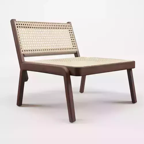 3D Model of a low lounge chair
