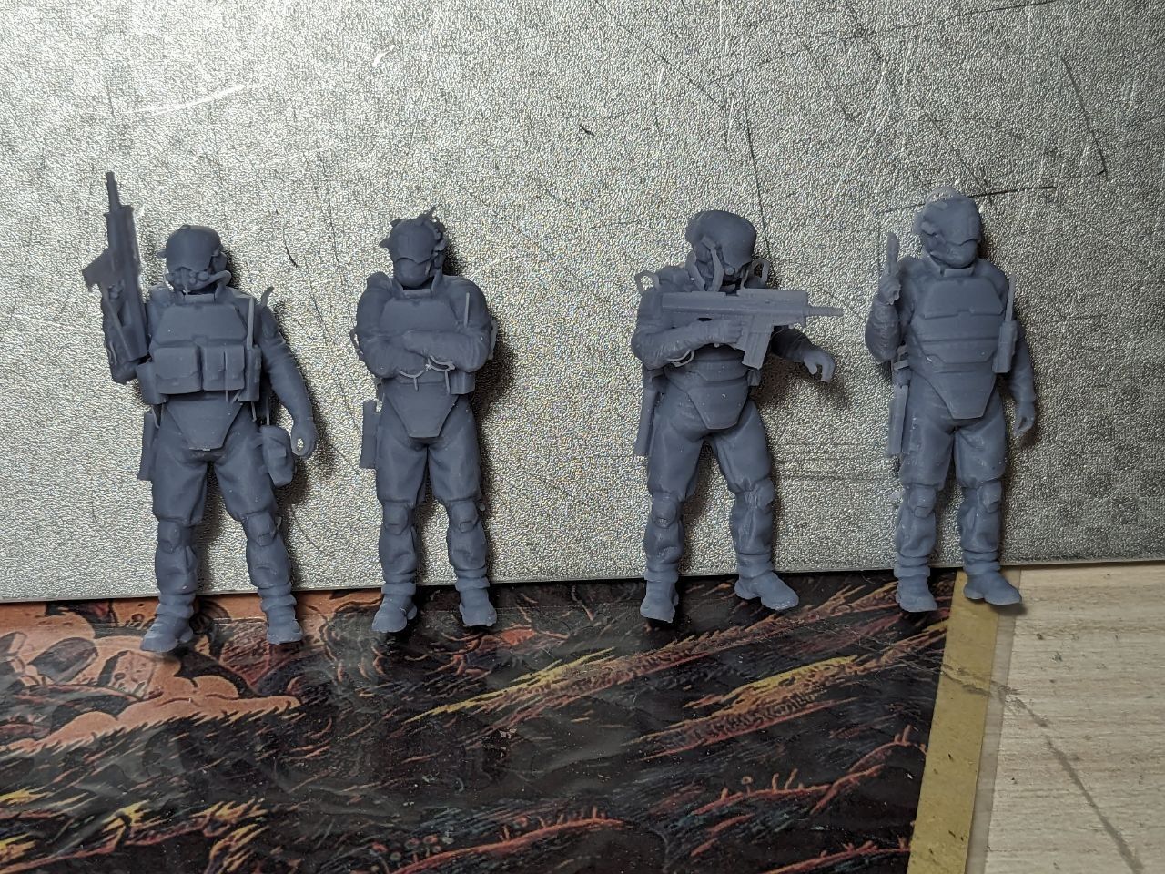 Cyberpunk Trauma Team miniatures 3D print model_2