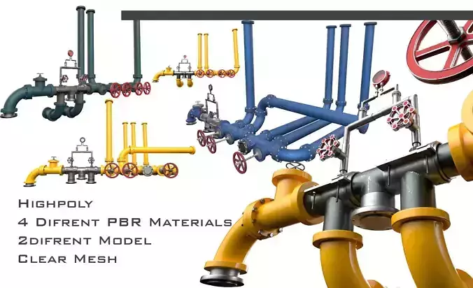 Pipeline1 pipes and valves