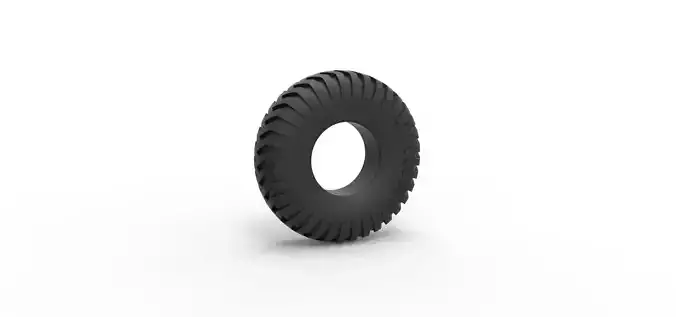 Military truck tire 12 Scale 1 to 25