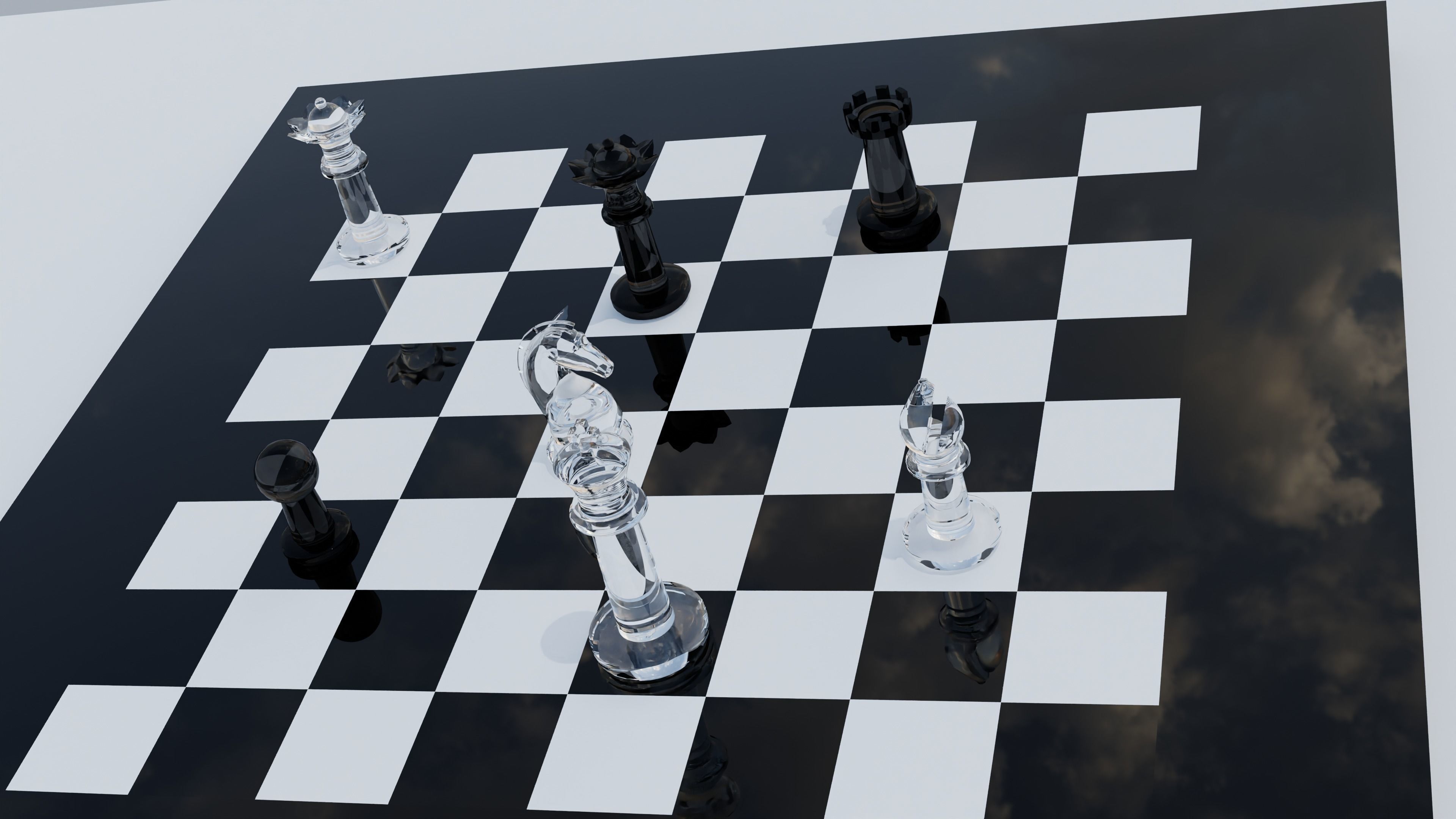Titans of Chess  for render export mockup various materials 3D model_7