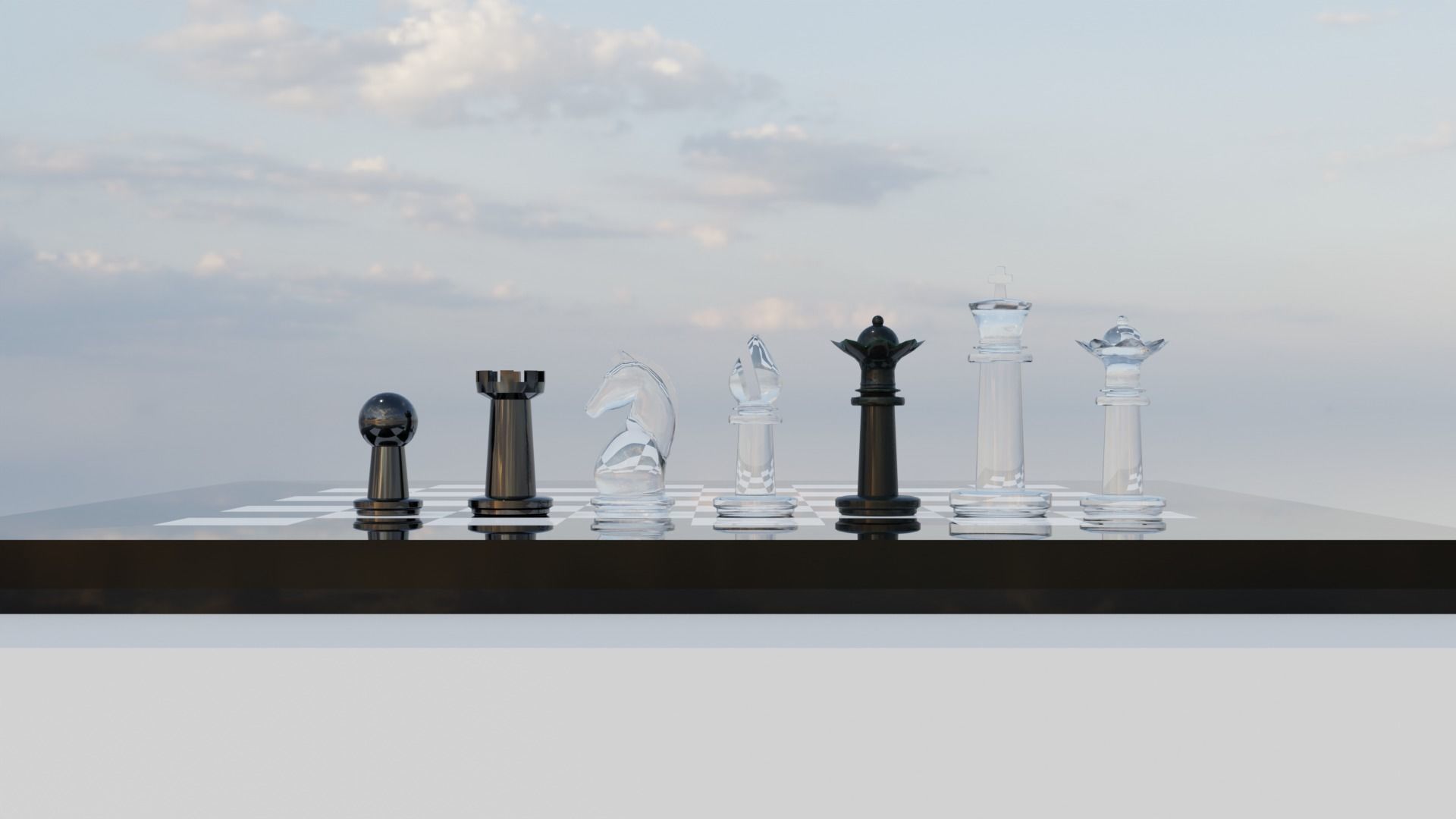 Titans of Chess  for render export mockup various materials 3D model_9
