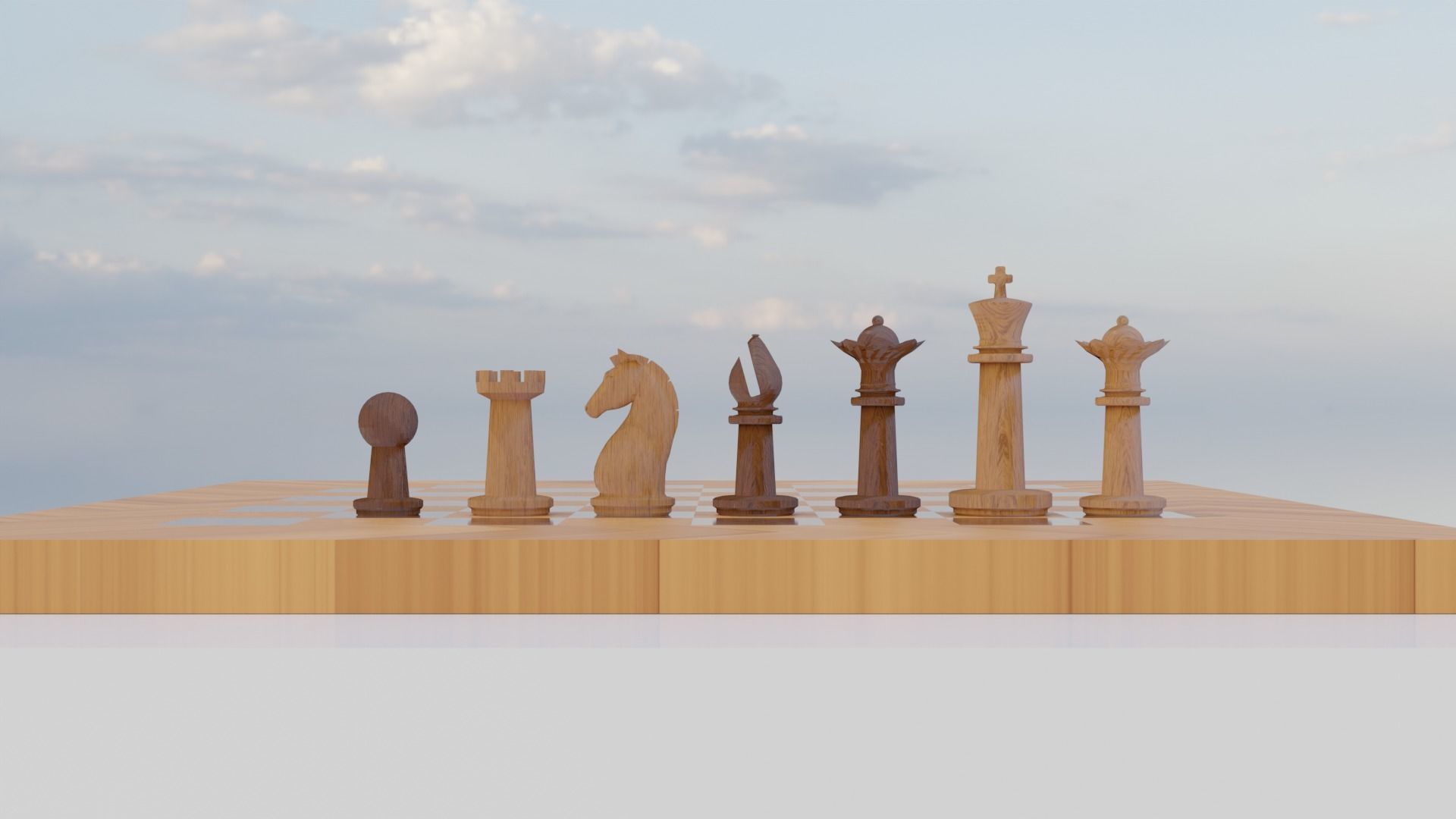 Titans of Chess  for render export mockup various materials 3D model_11