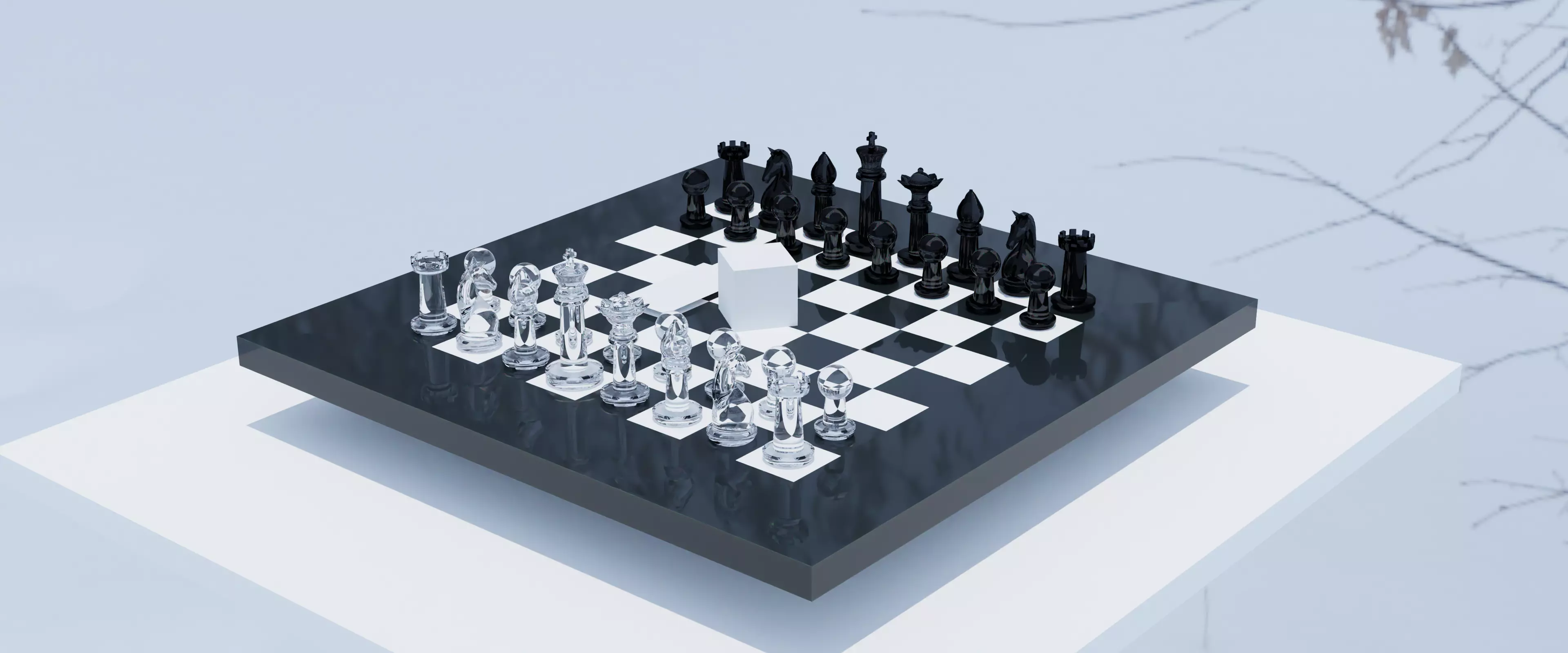 Titans of Chess  for render export mockup various materials 3D model_0