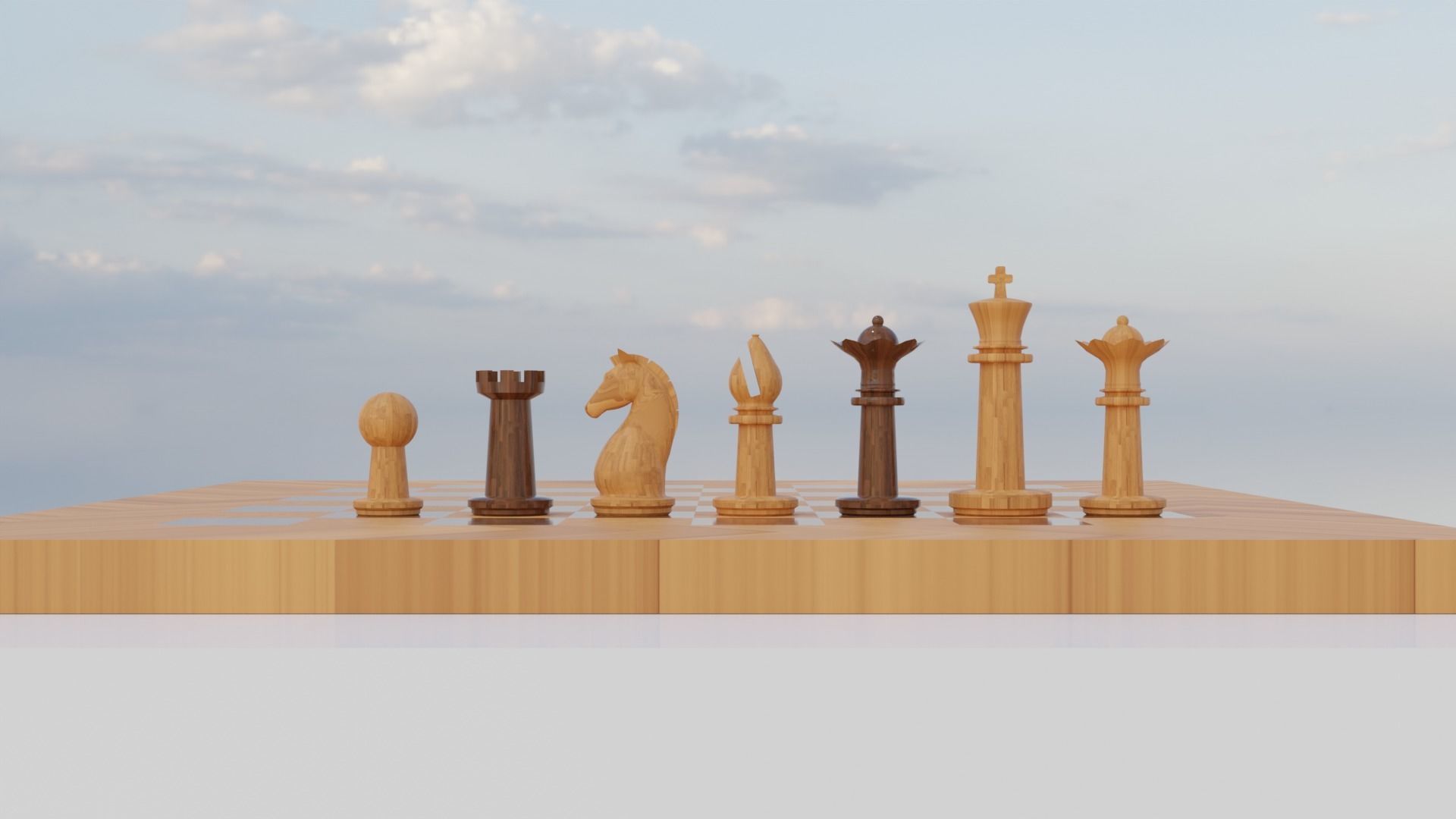 Titans of Chess  for render export mockup various materials 3D model_10