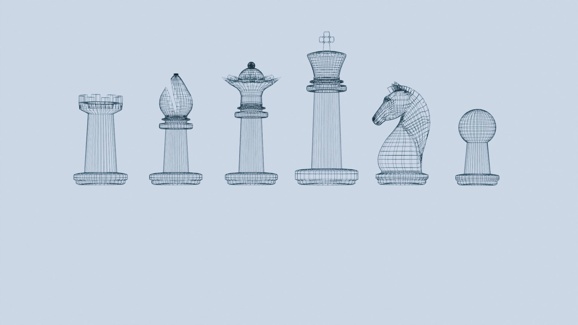 Titans of Chess  for render export mockup various materials 3D model_14