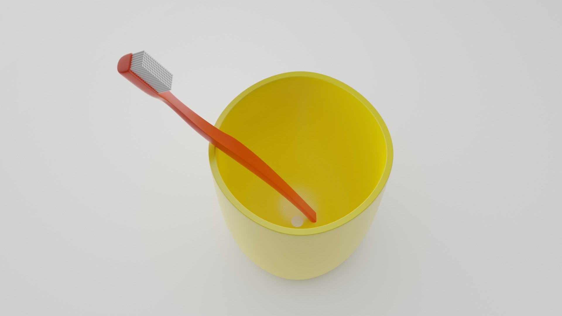 cup with a toothbrush 3D model_2