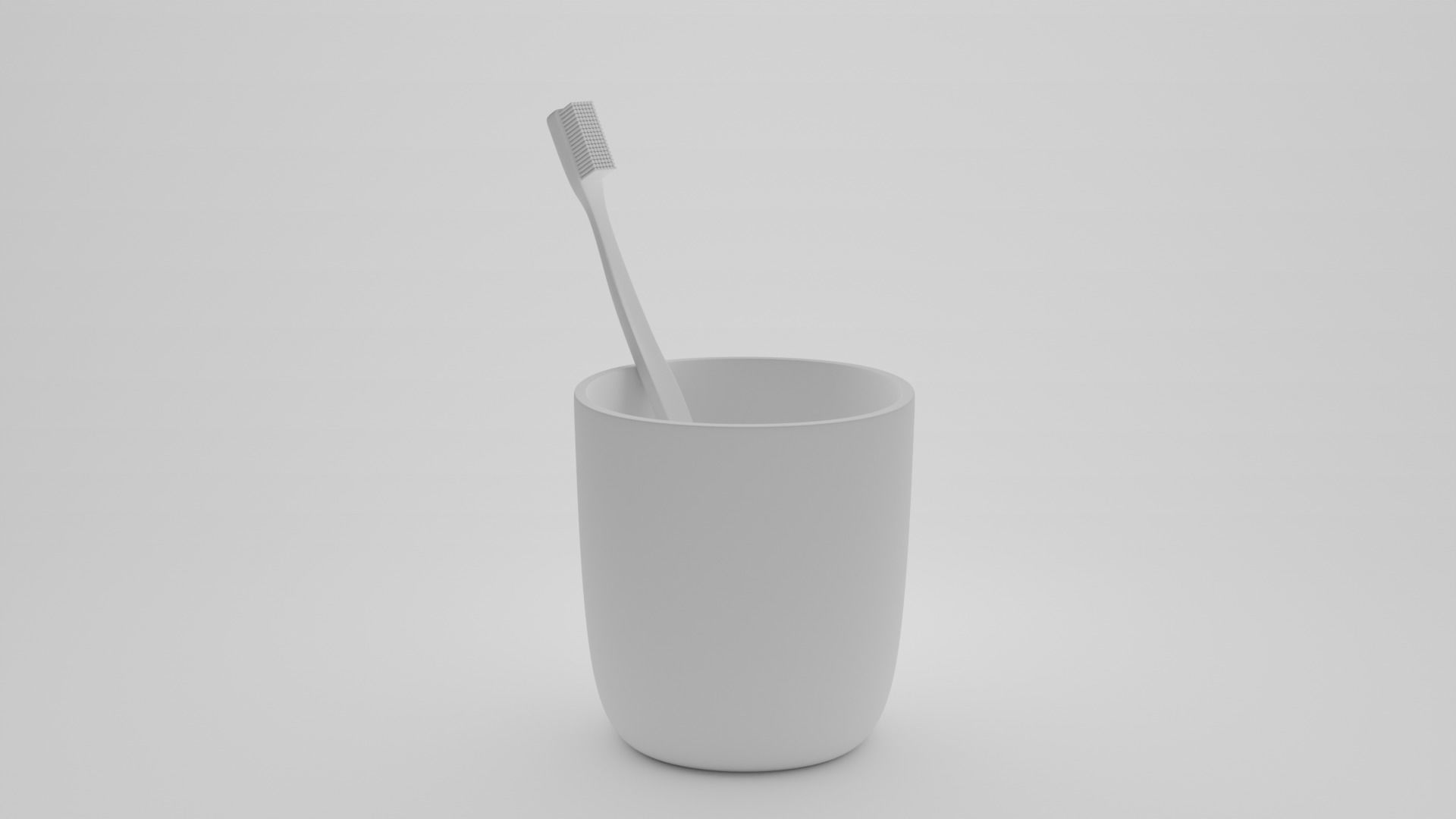 cup with a toothbrush 3D model_3