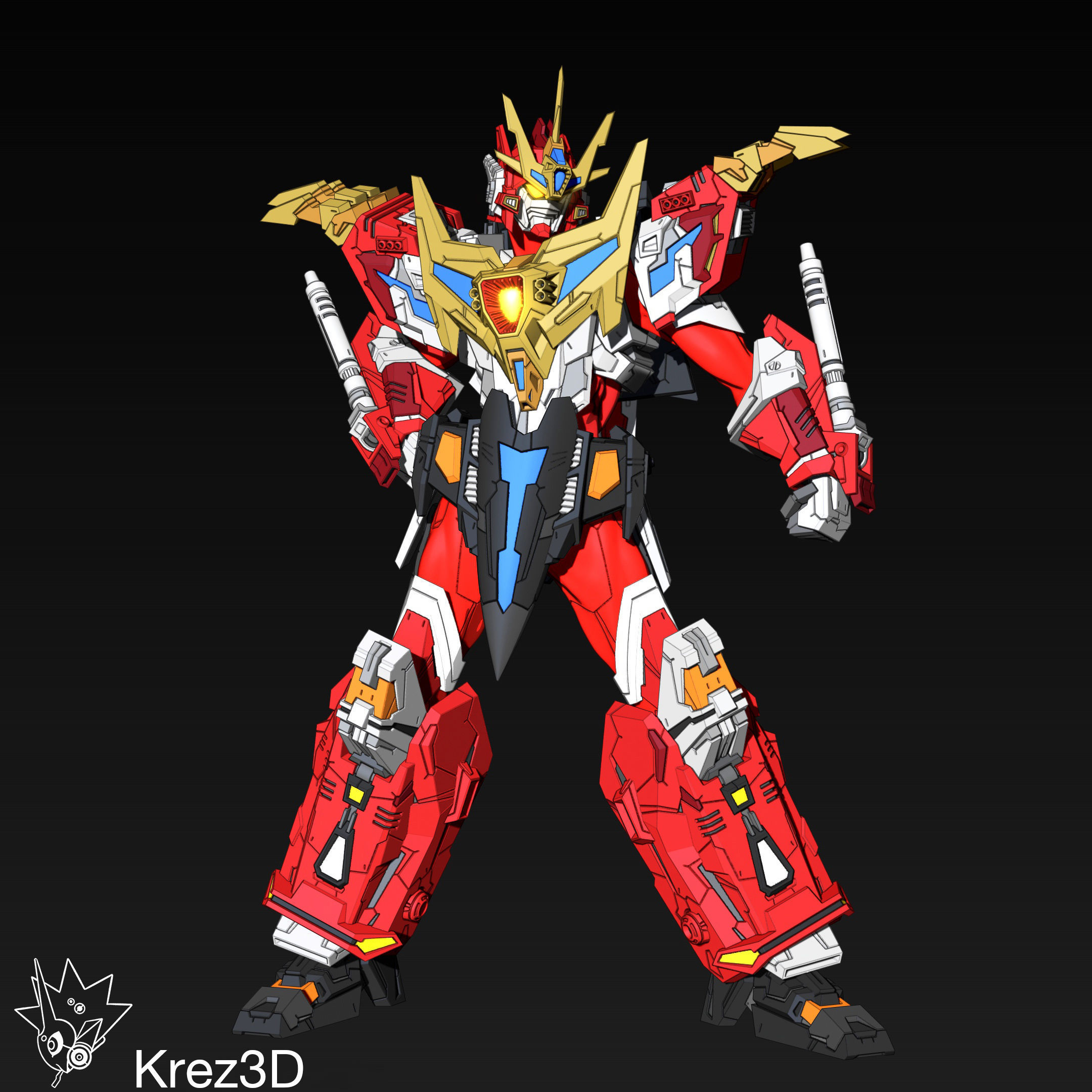 King Gridman 3D model 3D printable | CGTrader