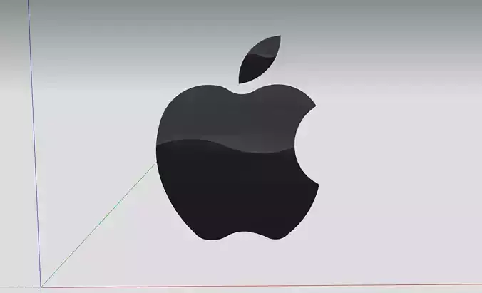 Apple logo 3D print model