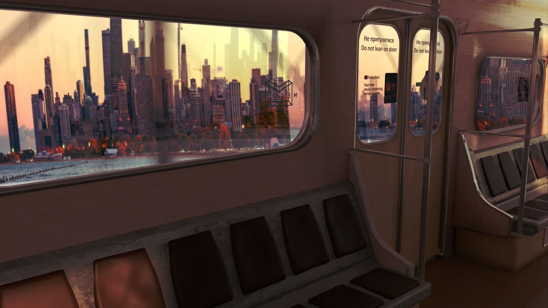 Subway train Kyiv underground 3D model_5